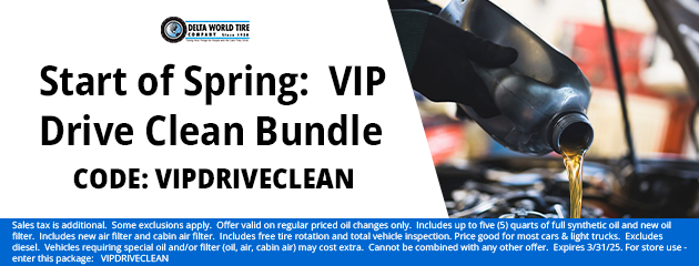 Start of Spring:  VIP Drive Clean Bundle